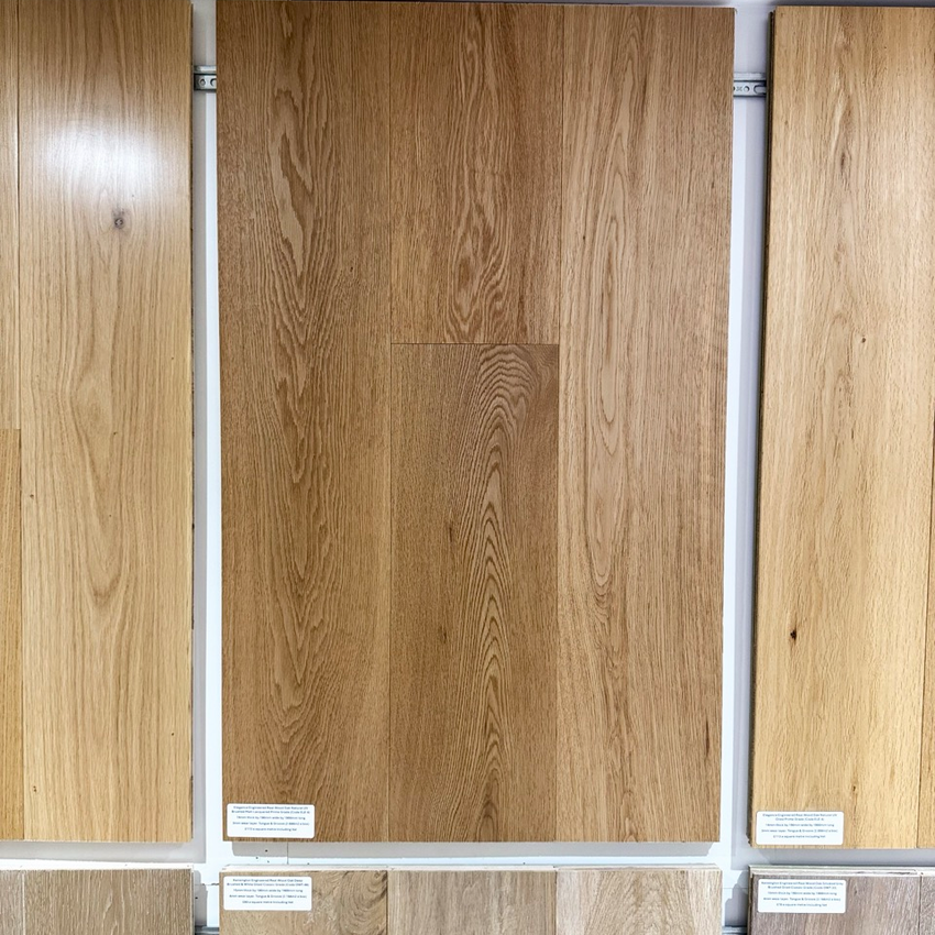 Elegance Engineered Real Wood Oak Natural UV Brushed Matt Lacquered